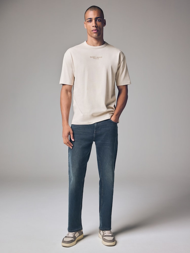 Blue Steel Regular Tapered Fit Vintage Wash Denim Jeans - Image 2 of 12