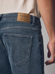 Blue Steel Regular Tapered Fit Vintage Wash Denim Jeans - Image 6 of 12