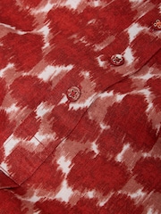 White Stuff Red Evelyn Sleeveless 100% Linen Tunic - Image 7 of 7