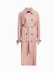 AllSaints Pink Kikki Trench Coat - Image 7 of 7