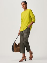 Green Long Sleeve Heavyweight Crew Neck T-Shirt - Image 3 of 9