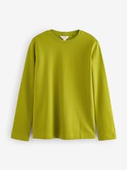 Green Long Sleeve Heavyweight Crew Neck T-Shirt - Image 6 of 9