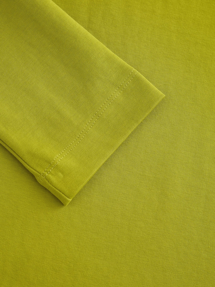 Green Long Sleeve Heavyweight Crew Neck T-Shirt - Image 8 of 9