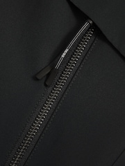 Reiss Navy Earlsfield Drawstring Hem Technical Hooded Jacket - Image 6 of 6