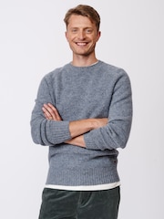 Aubin Prestwick Shetland Crew Jumper - Image 1 of 6