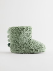 Green Warm Lined Slipper Boots - Image 2 of 6