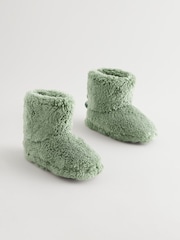 Green Warm Lined Slipper Boots - Image 3 of 6
