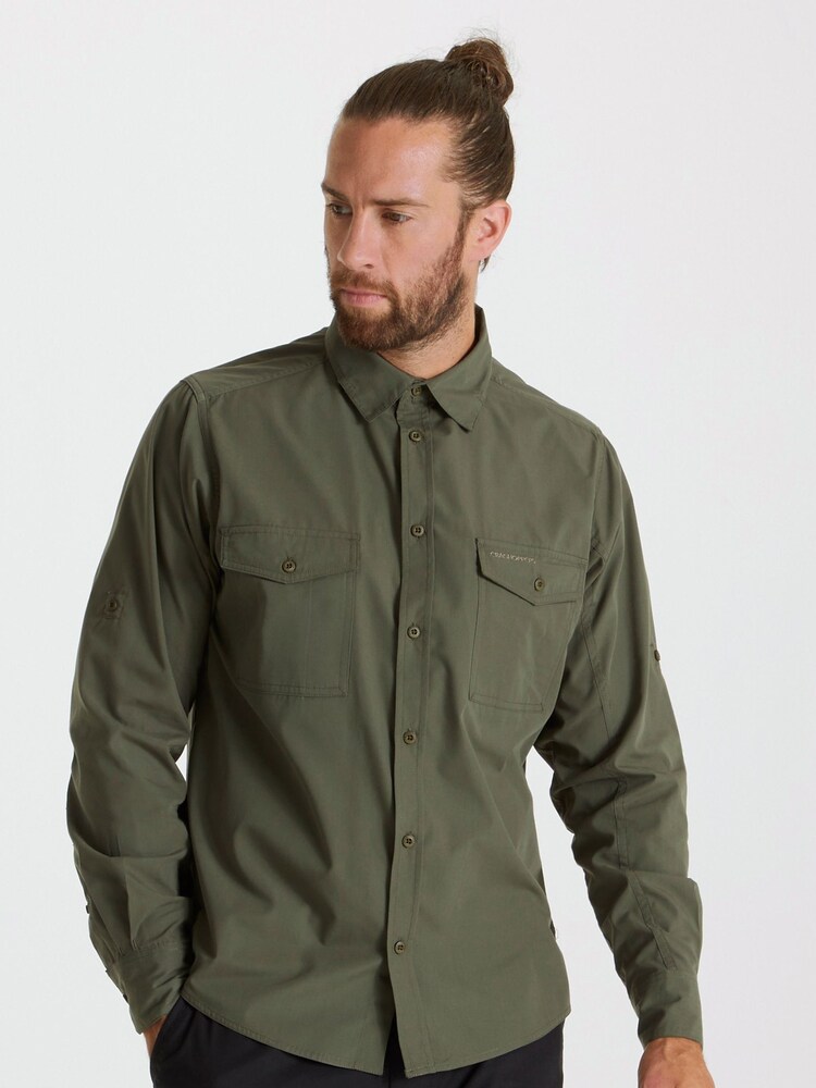Craghoppers Green Kiwi Long Sleeved Shirt - Image 1 of 5