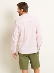 Brakeburn Pink 100% Cotton Stripe Long Sleeve Shirt - Image 3 of 6