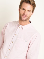 Brakeburn Pink 100% Cotton Stripe Long Sleeve Shirt - Image 4 of 6