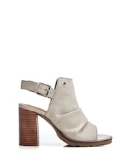 Moda In Pelle Mirianne Rouched High Vamp Block Heels - Image 1 of 4