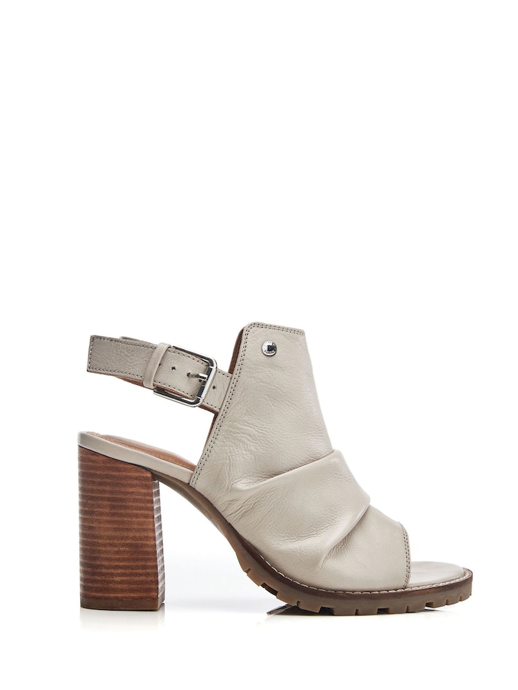 Moda In Pelle Mirianne Rouched High Vamp Block Heels - Image 1 of 4