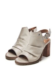 Moda In Pelle Mirianne Rouched High Vamp Block Heels - Image 2 of 4