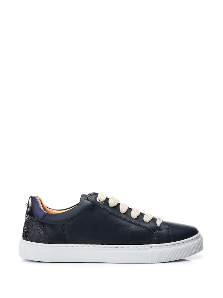 Moda In Pelle Braidie Slim Sole Lace Up Trainers - Image 1 of 4