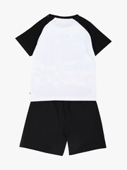 Brand Threads Grey Boys 100% Cotton Hot Wheels Short Pyjama Set - Image 2 of 5