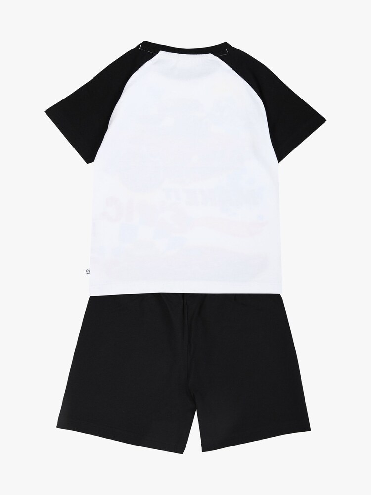 Brand Threads Grey Boys 100% Cotton Hot Wheels Short Pyjama Set - Image 2 of 5