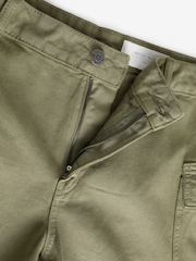 NOISY MAY Green Mom 100% Cotton Denim Cargo Shorts - Image 3 of 4