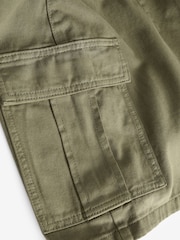 NOISY MAY Green Mom 100% Cotton Denim Cargo Shorts - Image 4 of 4