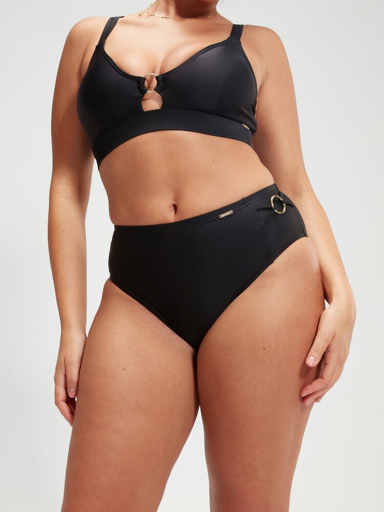 Speedo Black Womens Shaping High Waist Briefs - Image 1 of 6