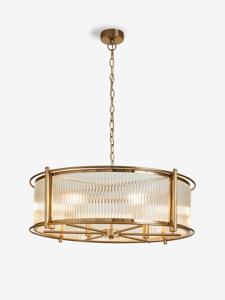 Brass Large Hertford 6 Light Chandelier Light Fitting - Image 5 of 5