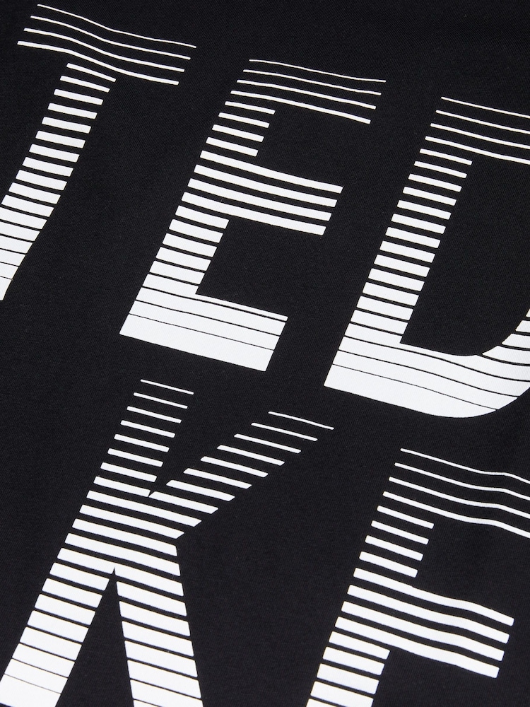 Ted Baker Black 100% Cotton Ranber Short Sleeve Regular Branded T-Shirt - Image 4 of 4