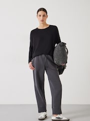 Hush Black Gillian Longline Jersey Top - Image 2 of 5