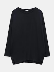 Hush Black Gillian Longline Jersey Top - Image 5 of 5
