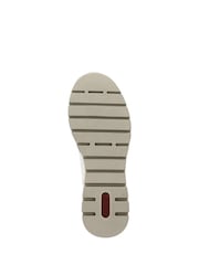 Rieker Womens Wide Fit Cream Zipper Trainers - Image 9 of 10
