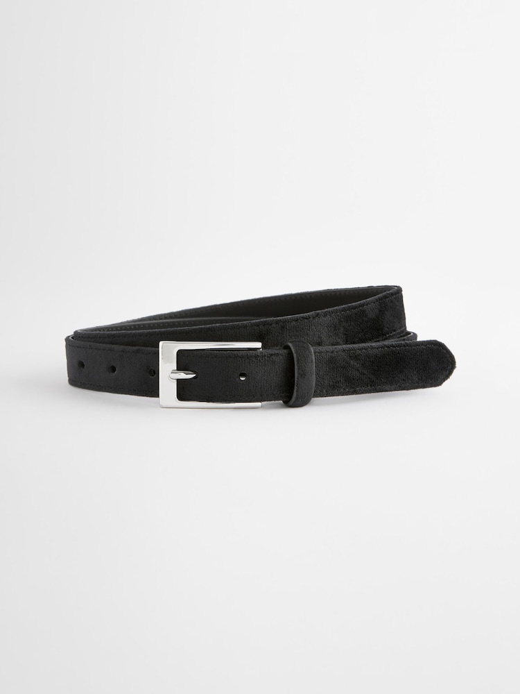 Black Velvet Belt - Image 2 of 3 Black Velvet Belt - Image 2 of 3