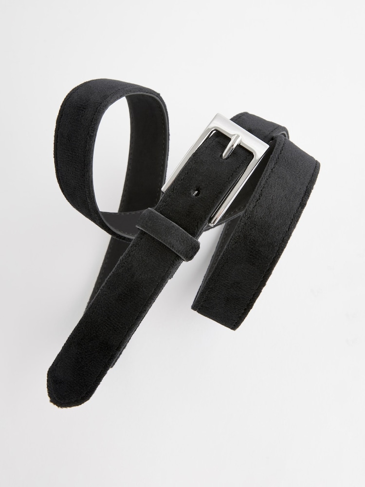 Black Velvet Belt - Image 3 of 3 Black Velvet Belt - Image 3 of 3