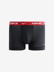 Nike Balck/Purple Essential Cotton Stretch Trunks 3 Pack - Image 2 of 4