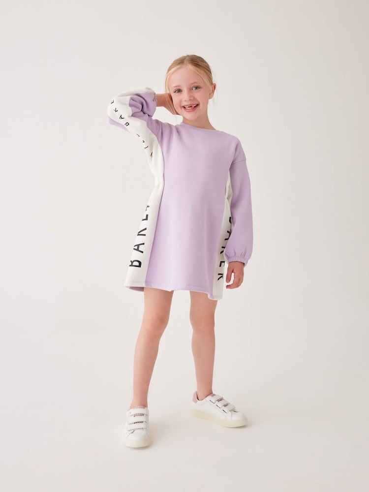 Baker by Ted Baker Purple Panel Sweat Dress - Image 1 of 1
