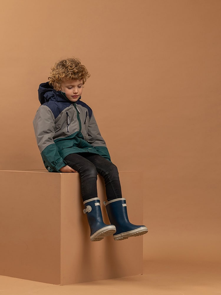 Trespass Kids Unisex Silver Westere Rainwear Jacket - Image 2 of 4