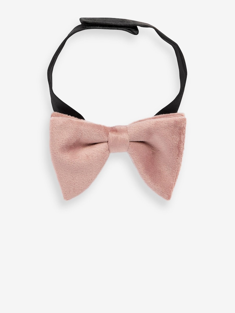 Pink Velvet Bowtie (1-16yrs) - Image 1 of 3 Pink Velvet Bowtie (1-16yrs) - Image 1 of 3