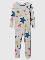 Gap Grey Star Cotton Long Sleeve Pyjamas (12mths-5yrs) - Image 1 of 3