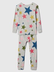 Gap Grey Star Cotton Long Sleeve Pyjamas (12mths-5yrs) - Image 2 of 3