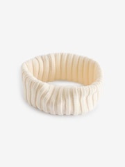 Crème - Snood en maille côtelée (1-16 ans) - Image 1 of 3
