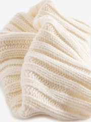 Crème - Snood en maille côtelée (1-16 ans) - Image 3 of 3