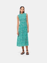 Whistles Riley Floral Shirred Black Dress - Image 1 of 4
