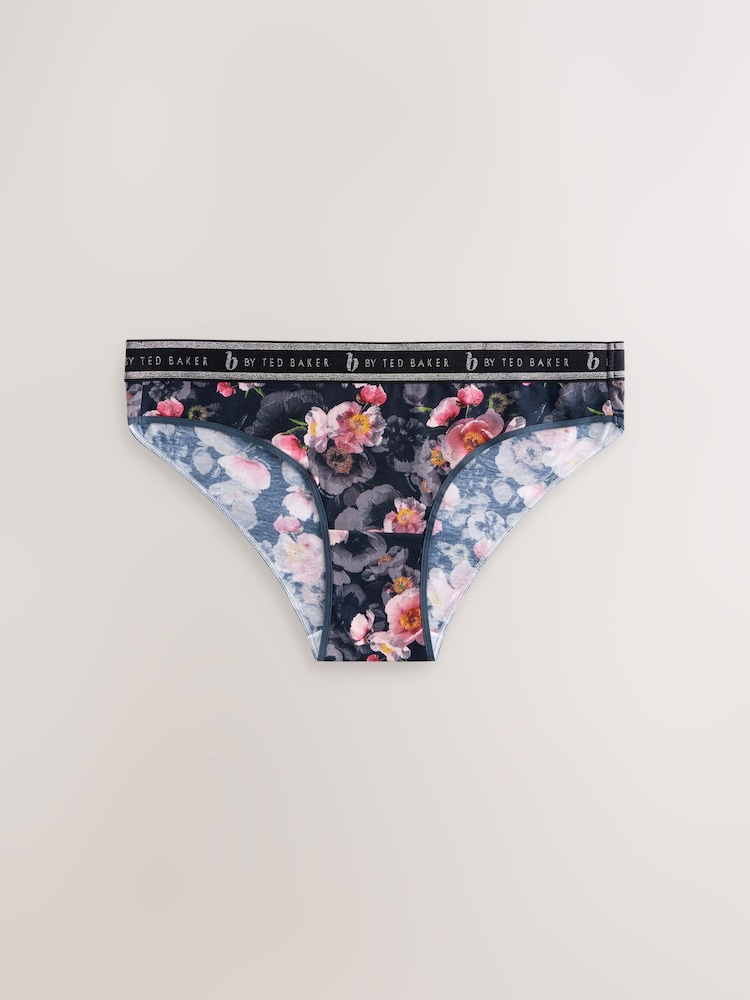 B By Ted Baker Multi Cotton Knickers 3 Pack - Image 3 of 6