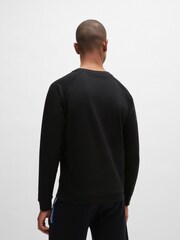 BOSS Black 100% Cotton Stripe Logo Sweatshirt - Image 2 of 7