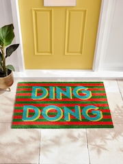 Multi Ding Dong Slogan Coir Doormat - Image 2 of 7