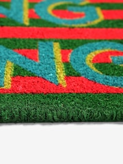 Multi Ding Dong Slogan Coir Doormat - Image 6 of 7