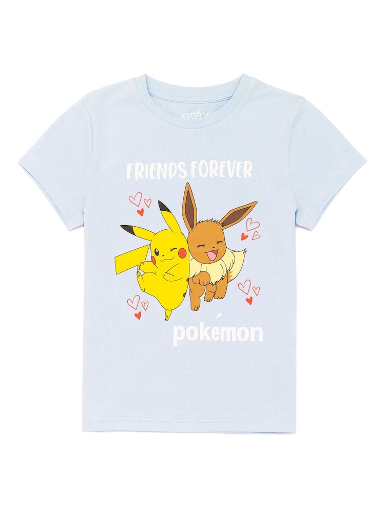 Vanilla Underground Blue Girls Pokemon 100% Cotton T-Shirt - Image 1 of 4