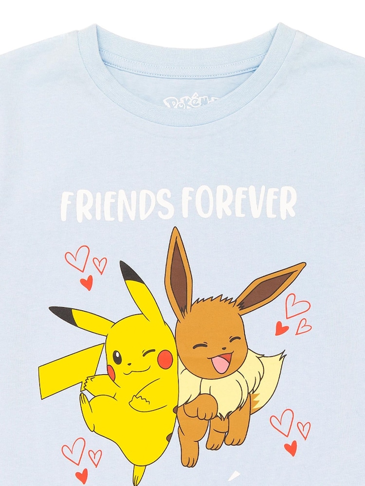 Vanilla Underground Blue Girls Pokemon 100% Cotton T-Shirt - Image 2 of 4