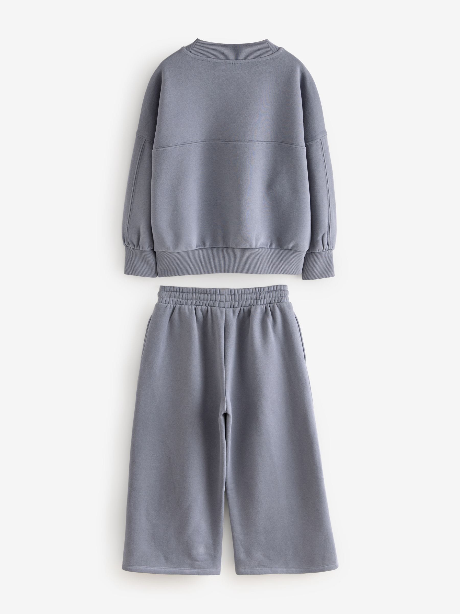Buy Blue Slogan Sweatshirt And Wide Leg Joggers Set (3-16yrs) from Next  Luxembourg