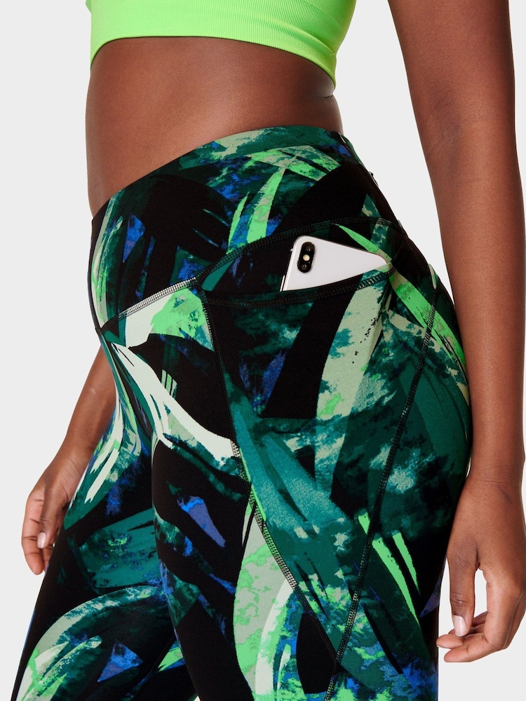 Groen Areca met palmprint - Sweaty Betty Power 7/8 workoutlegging - Image 6 of 9