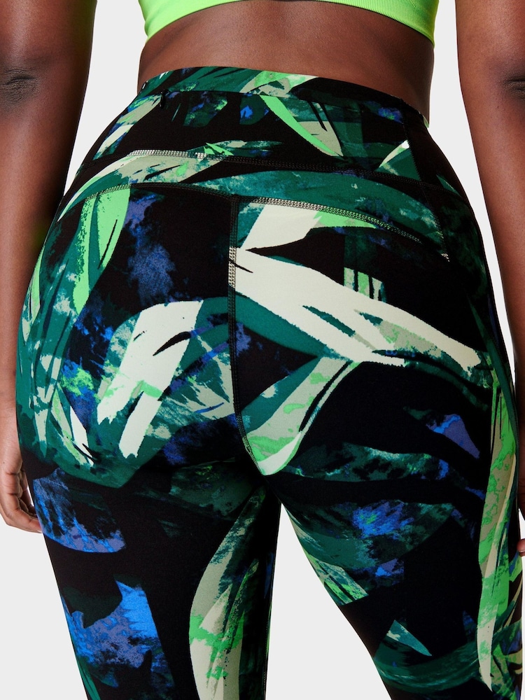 Groen Areca met palmprint - Sweaty Betty Power 7/8 workoutlegging - Image 8 of 9
