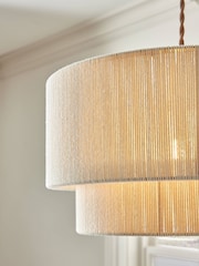White Easy Fit Yale Shade Pendant Cealing Light - Image 3 of 5