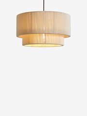 White Easy Fit Yale Shade Pendant Cealing Light - Image 5 of 5